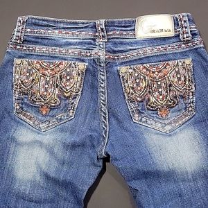 Grace in L.A. Boot Cut Jeans Size 27 - 32 inch Inseam (Fit like Miss Me)